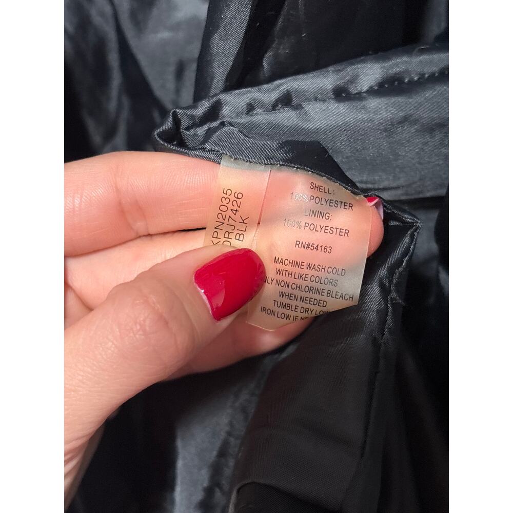 Calvin Klein Black Hooded Raincoat Size L - Picture 8 of 10